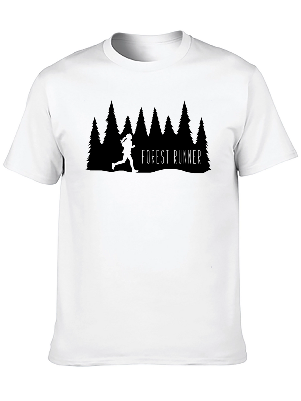 Forest Runner Graphic Tee - Black Unisex T-Shirt