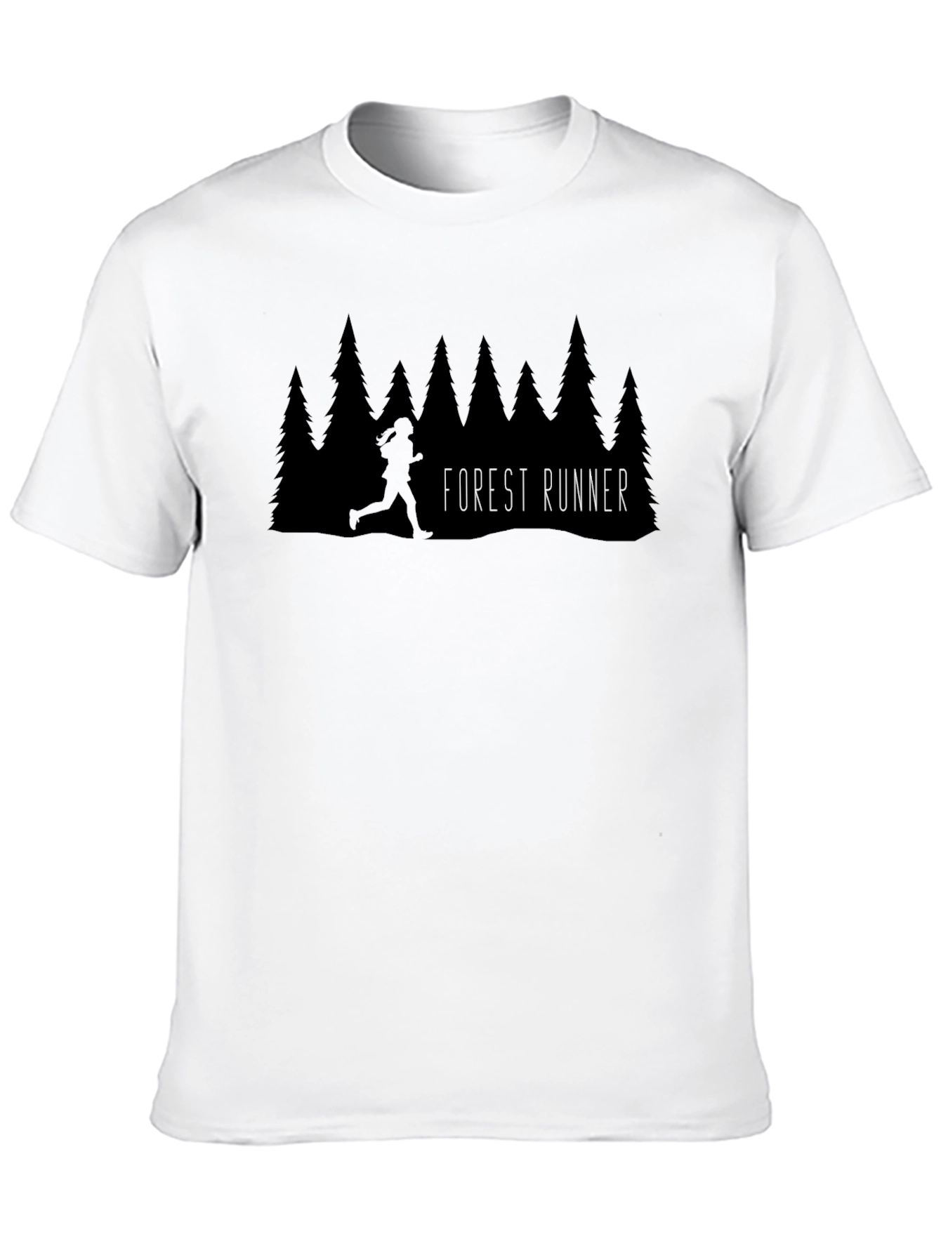 Forest Runner Graphic Tee - Black Unisex T-Shirt