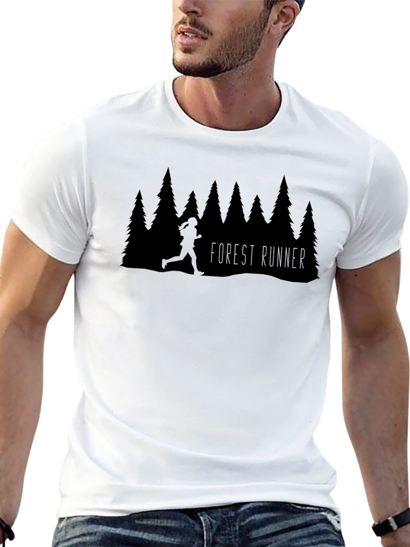 Forest Runner Graphic Tee - Black Unisex T-Shirt