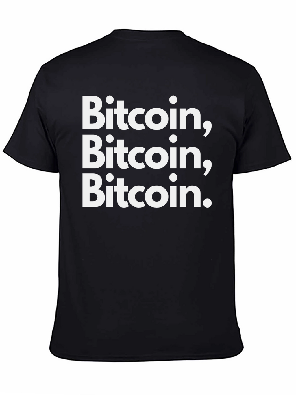 Bitcoin T-Shirt Crypto Tee Black Cotton