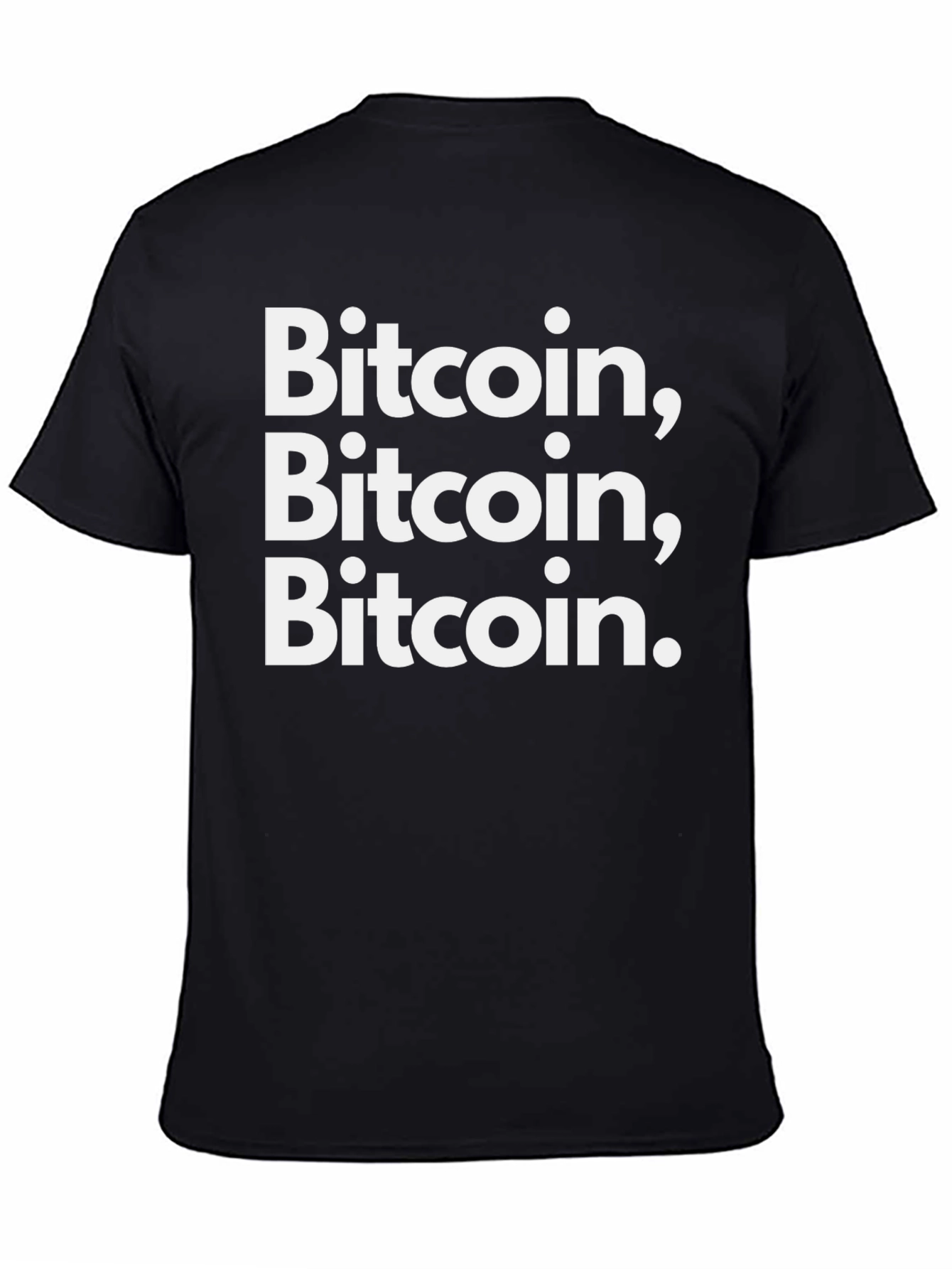 Bitcoin T-Shirt Crypto Tee Black Cotton