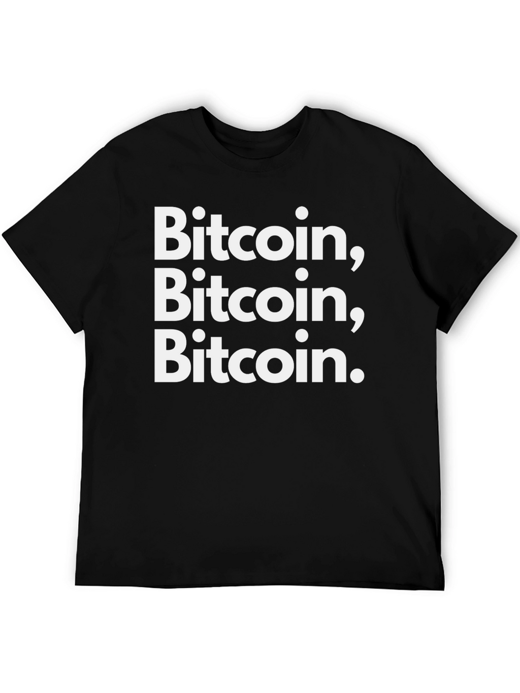 Bitcoin T-Shirt Crypto Tee Black Cotton