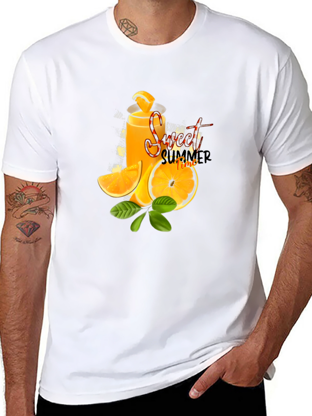 Sweet Summer Time Graphic Black T-Shirt