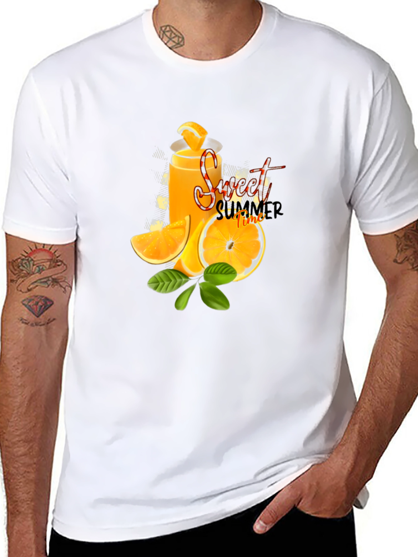Sweet Summer Time Graphic Black T-Shirt