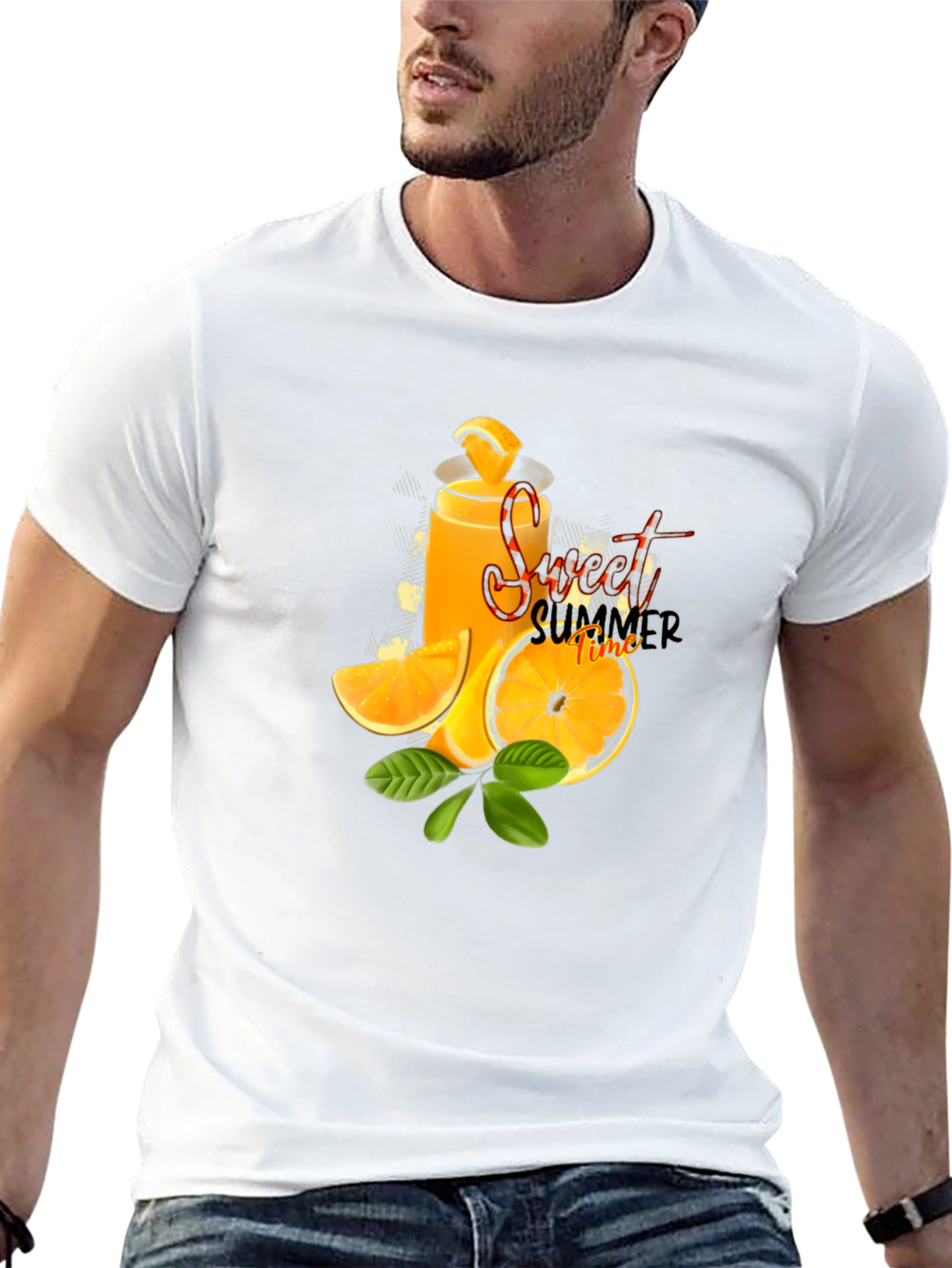 Sweet Summer Time Graphic Black T-Shirt