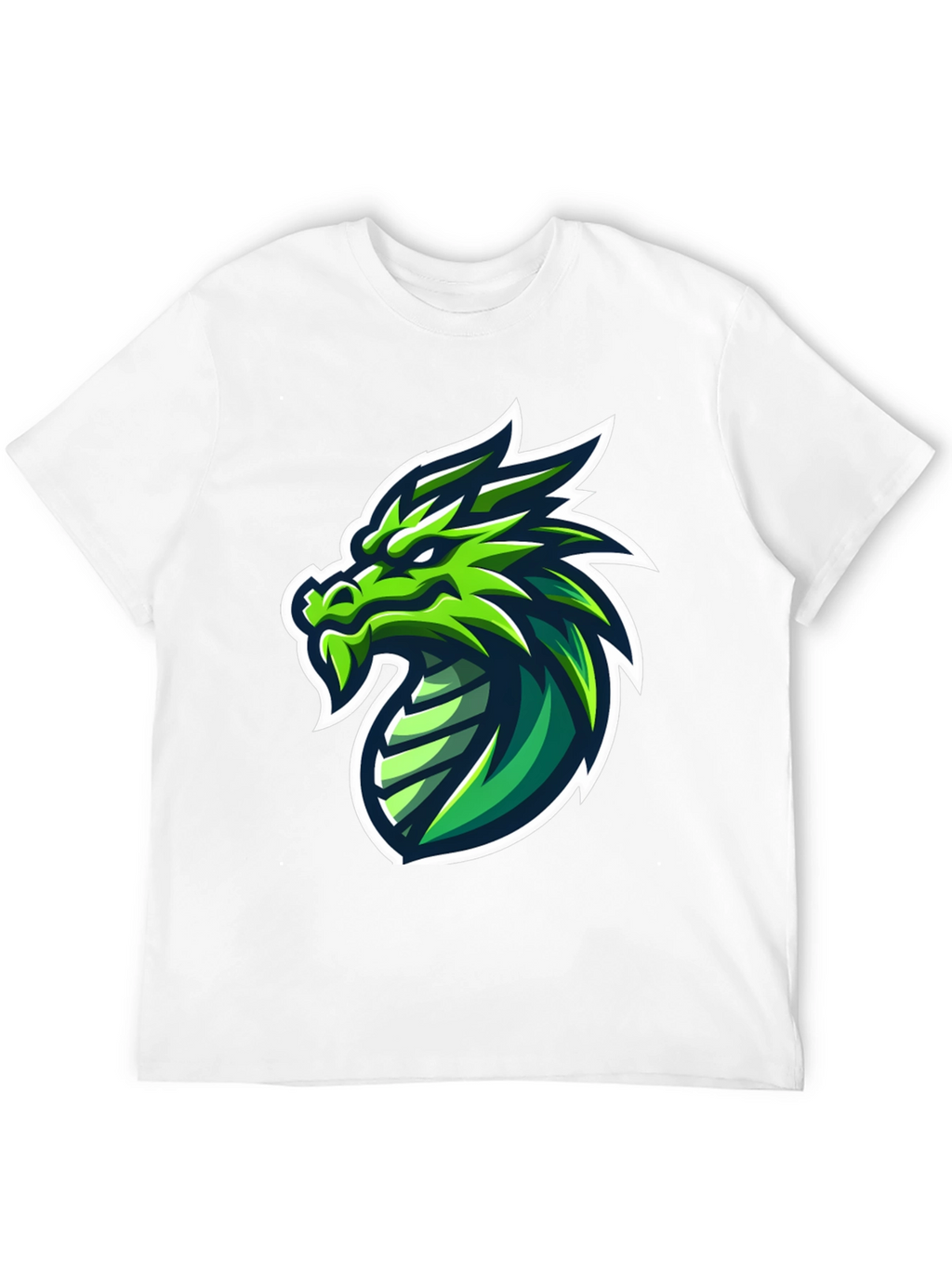 Green Dragon Graphic Tee - Mens Black T-Shirt