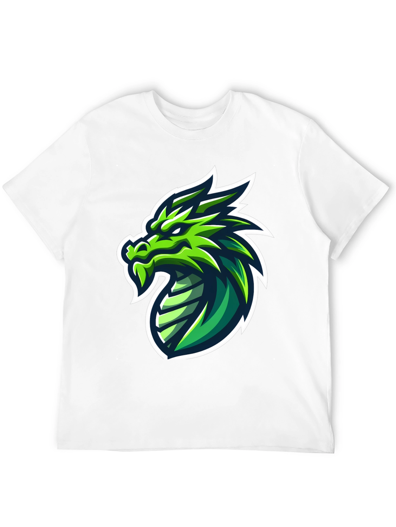 Green Dragon Graphic Tee - Mens Black T-Shirt