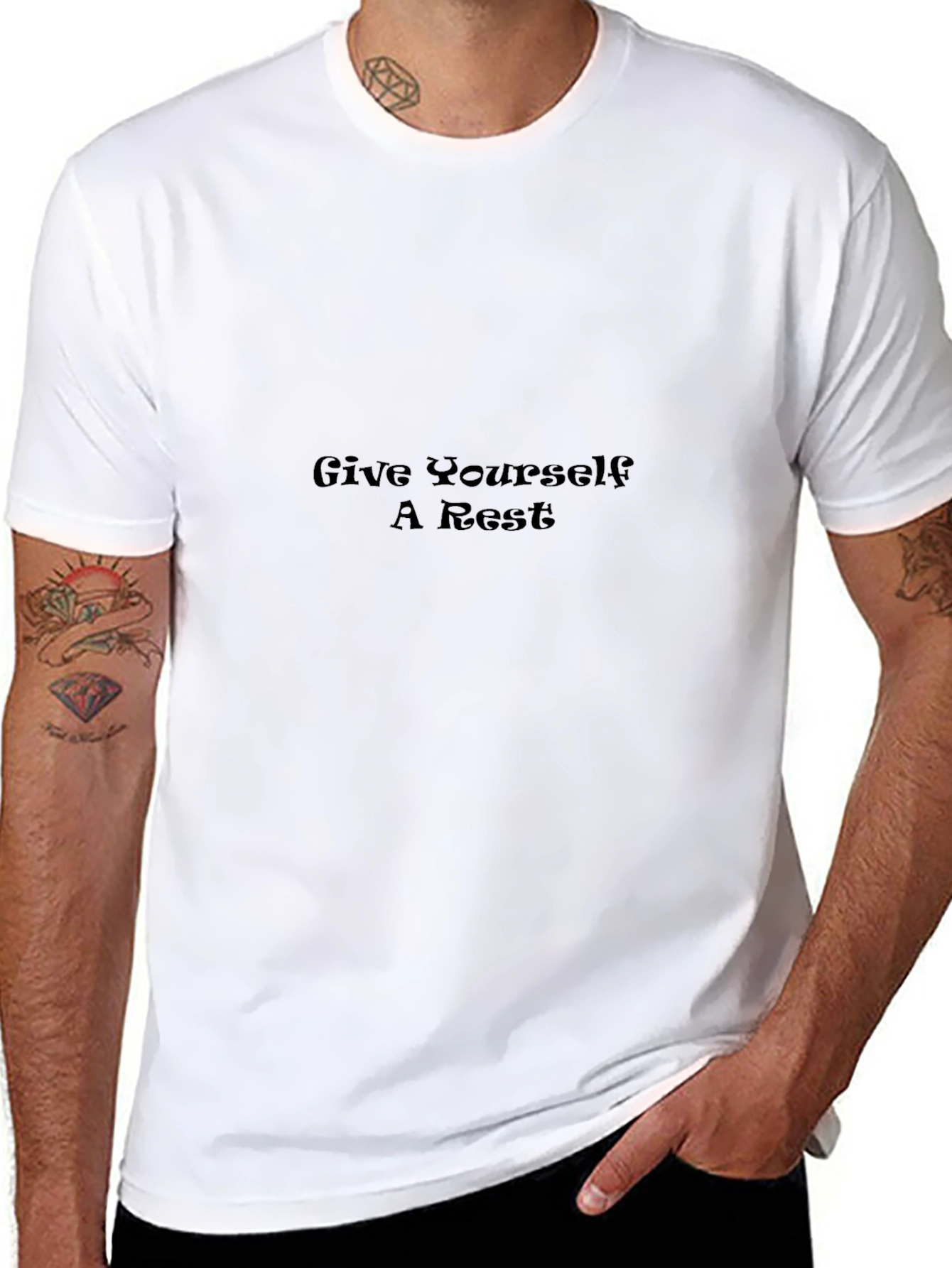 Relaxing Graphic Tee - Give Yourself a Rest