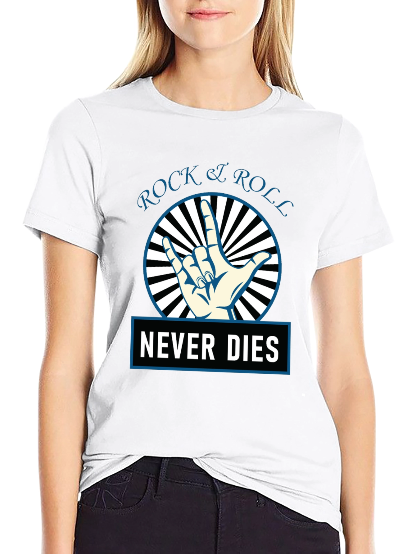 Rock & Roll Never Dies Graphic Tee