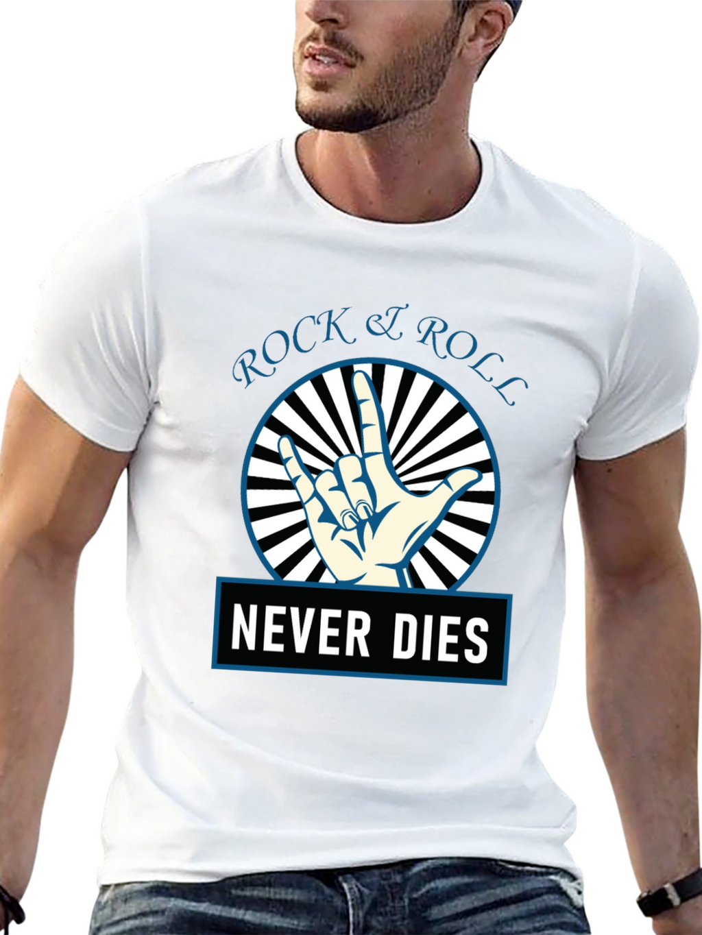 Rock & Roll Never Dies Graphic Tee