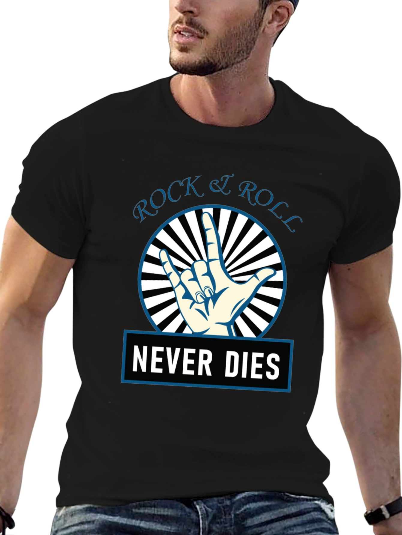 Rock & Roll Never Dies Graphic Tee