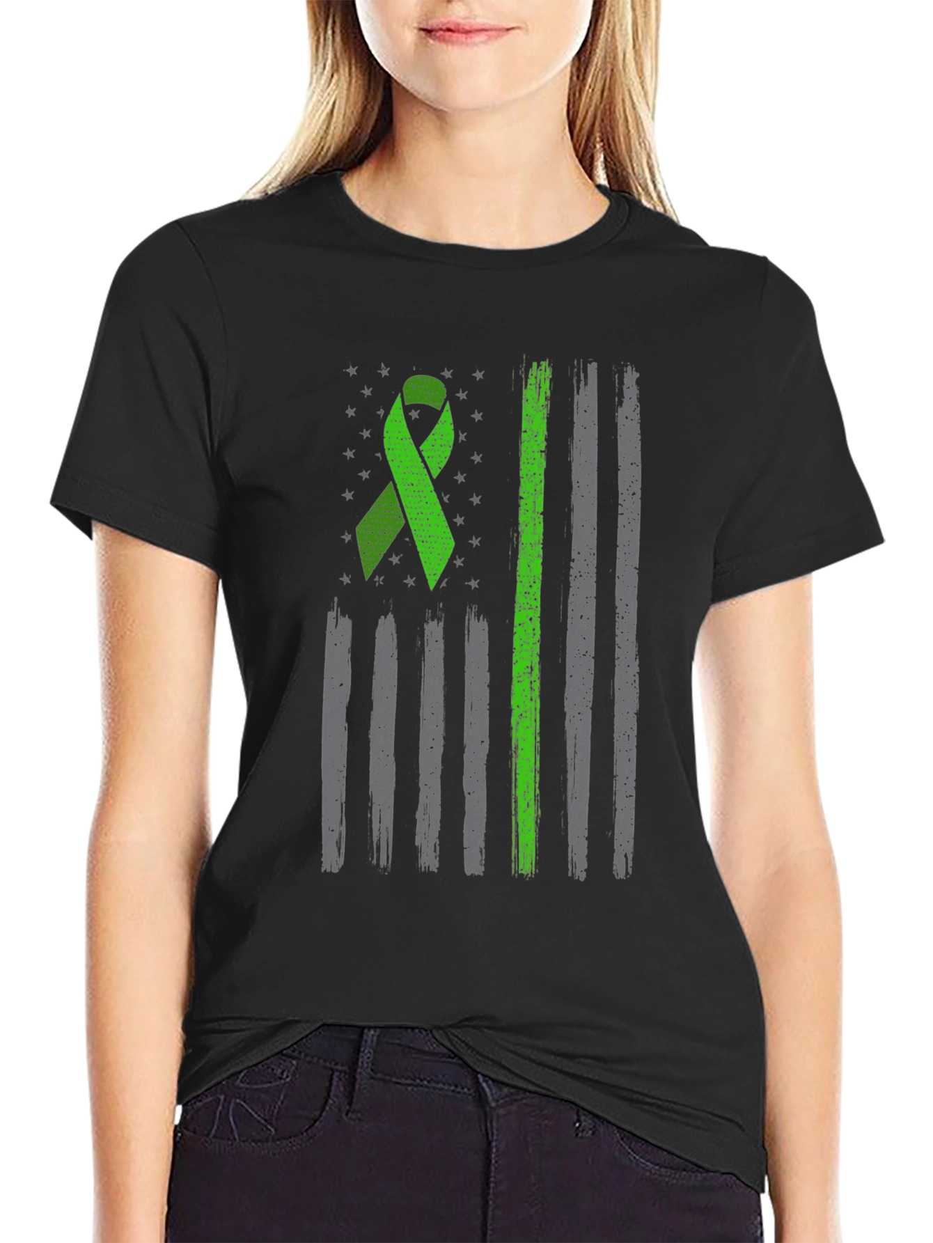 Green Ribbon Flag T-Shirt