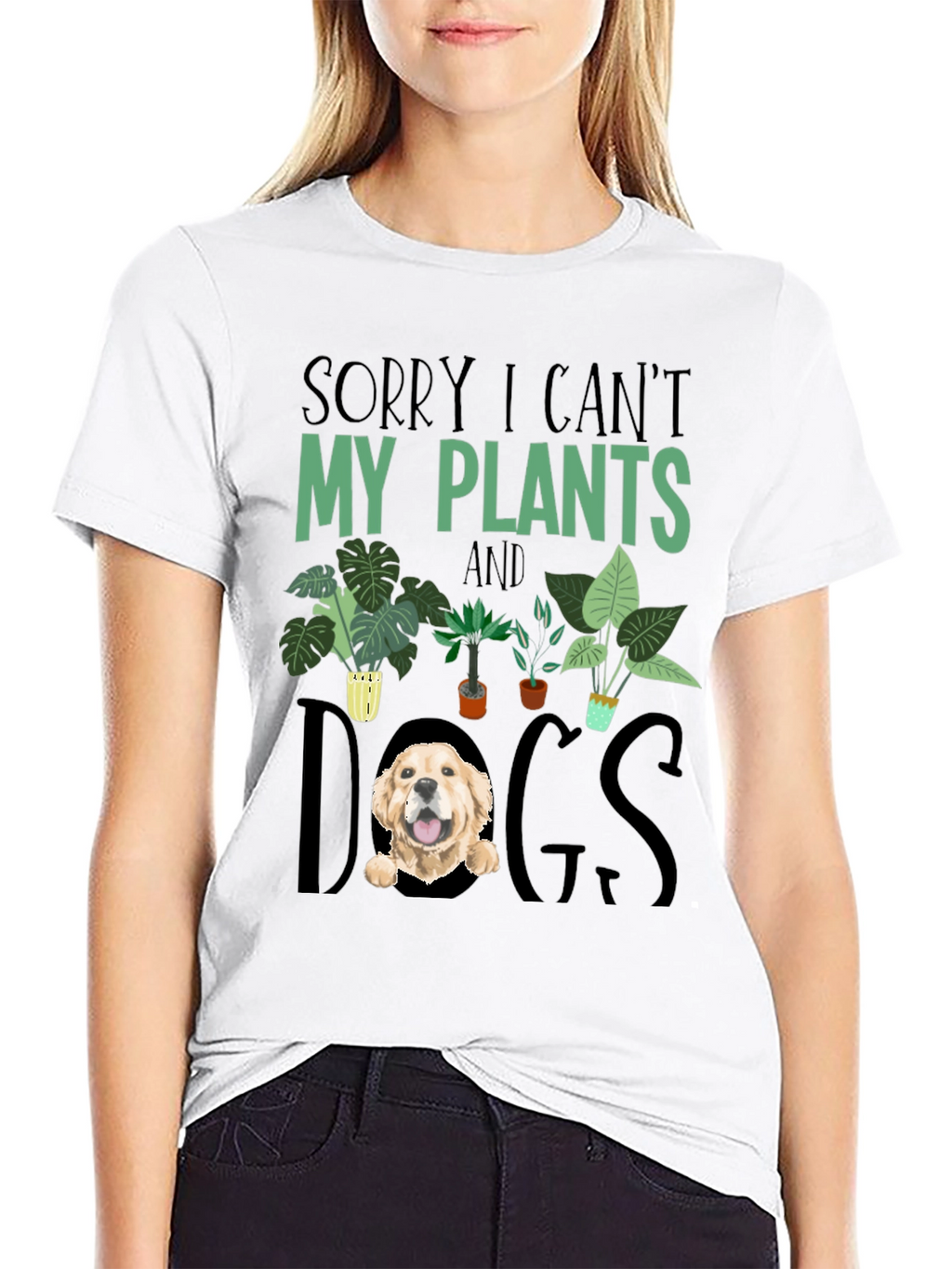 Sorry I Cant Plants and Dogs T-shirt