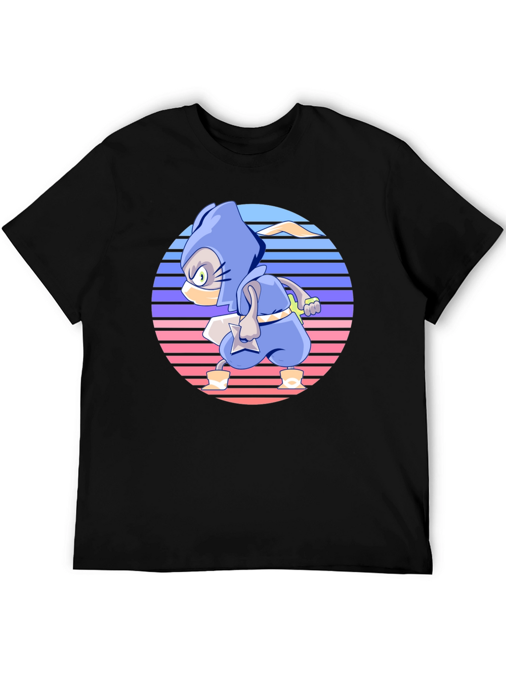 Retro Ninja Cartoon T-Shirt