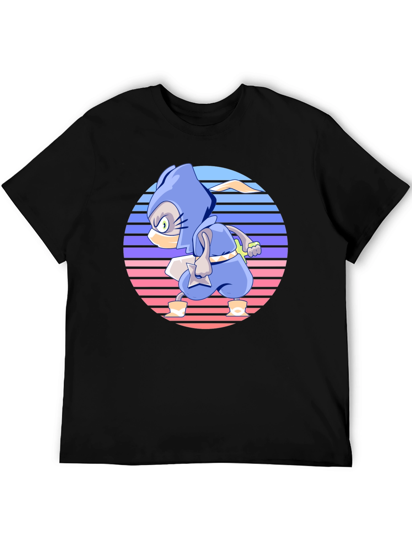 Retro Ninja Cartoon T-Shirt