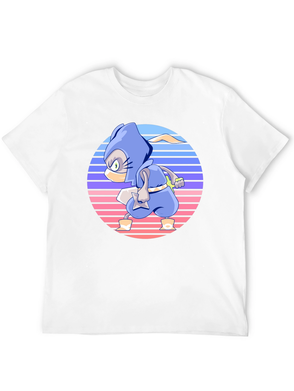 Retro Ninja Cartoon T-Shirt