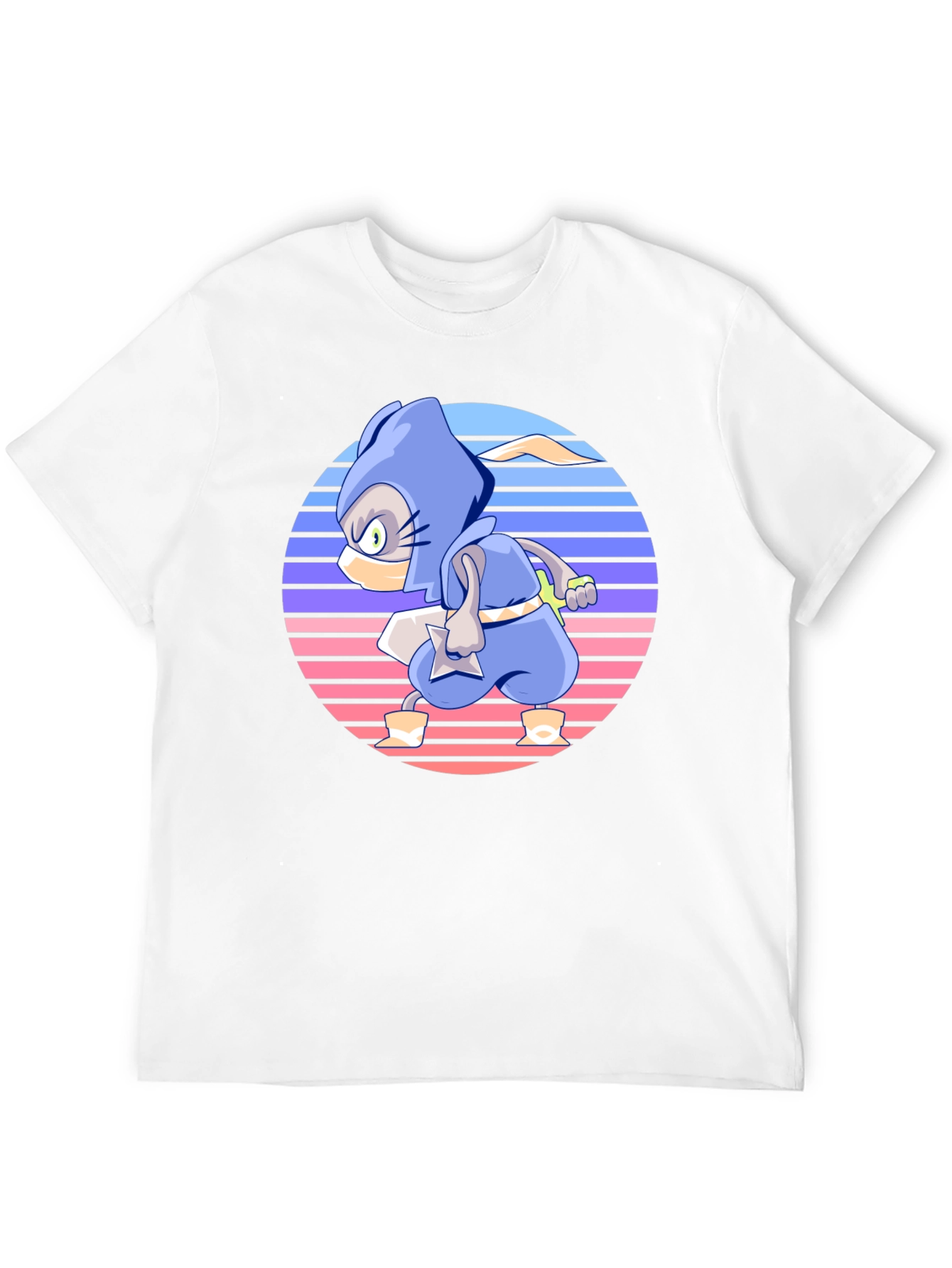 Retro Ninja Cartoon T-Shirt