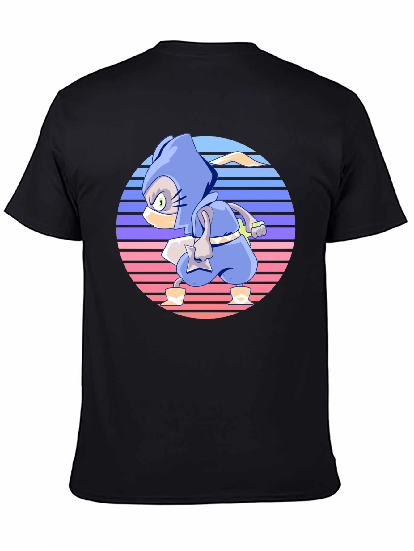 Retro Ninja Cartoon T-Shirt