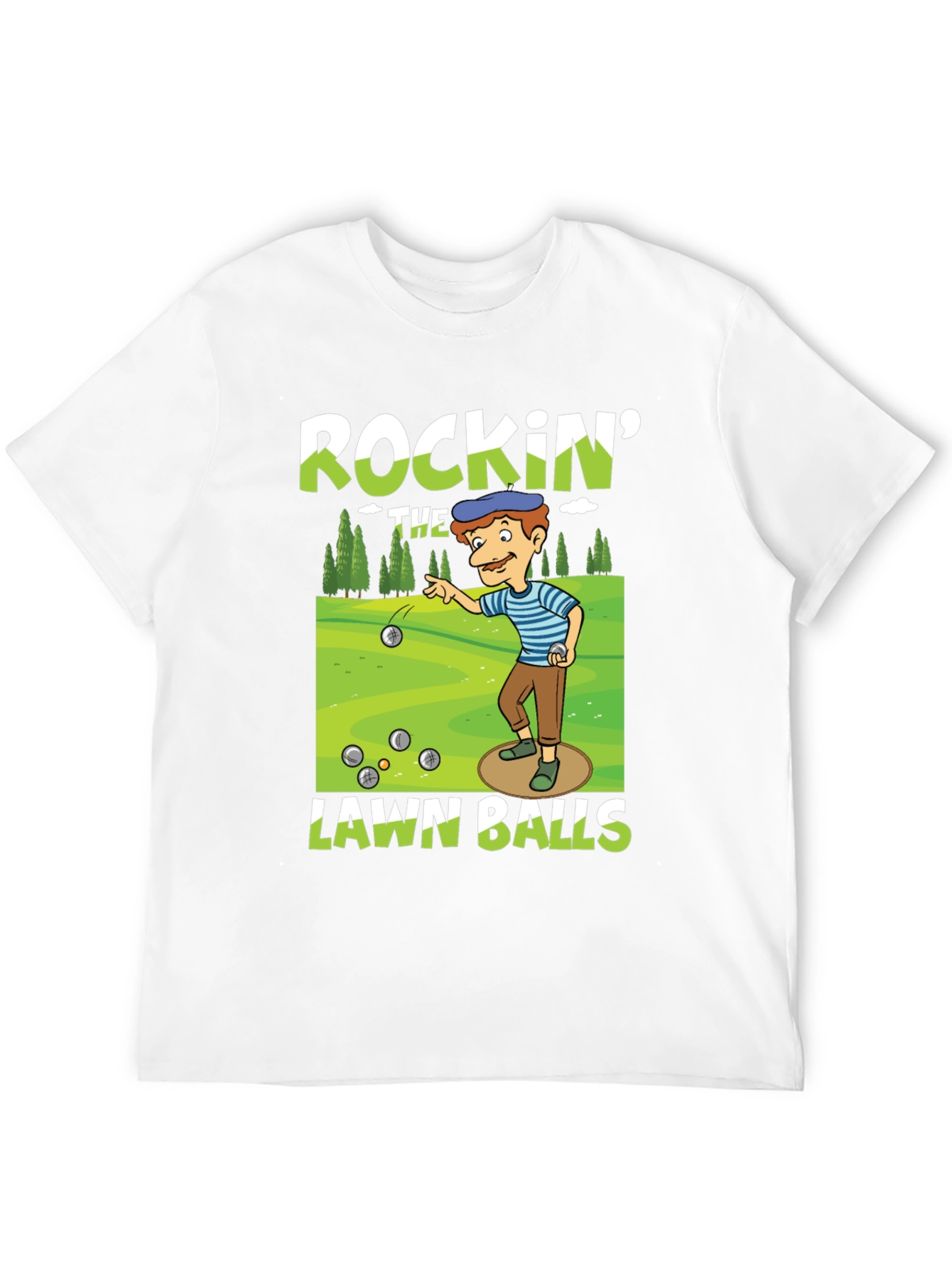 Rockin Lawn Bowls Graphic Tee