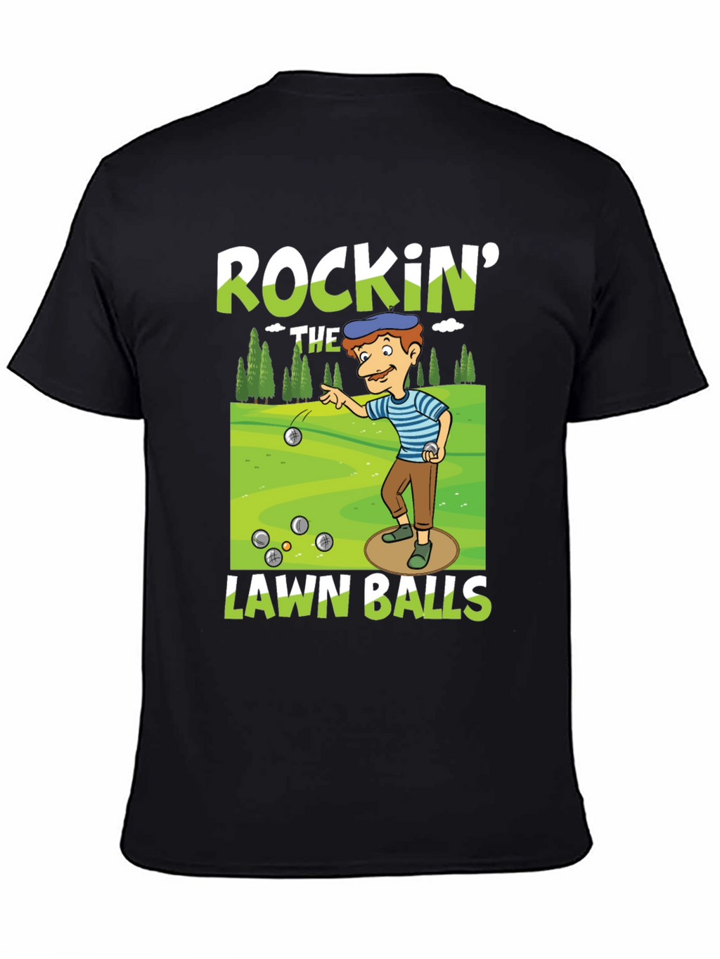 Rockin Lawn Bowls Graphic Tee