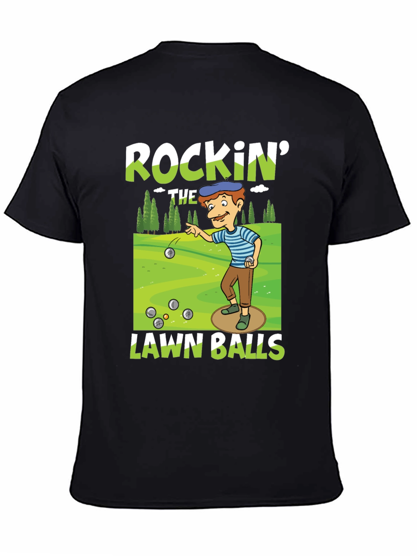 Rockin Lawn Bowls Graphic Tee
