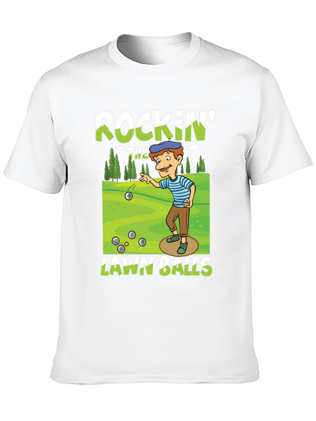 Rockin Lawn Bowls Graphic Tee