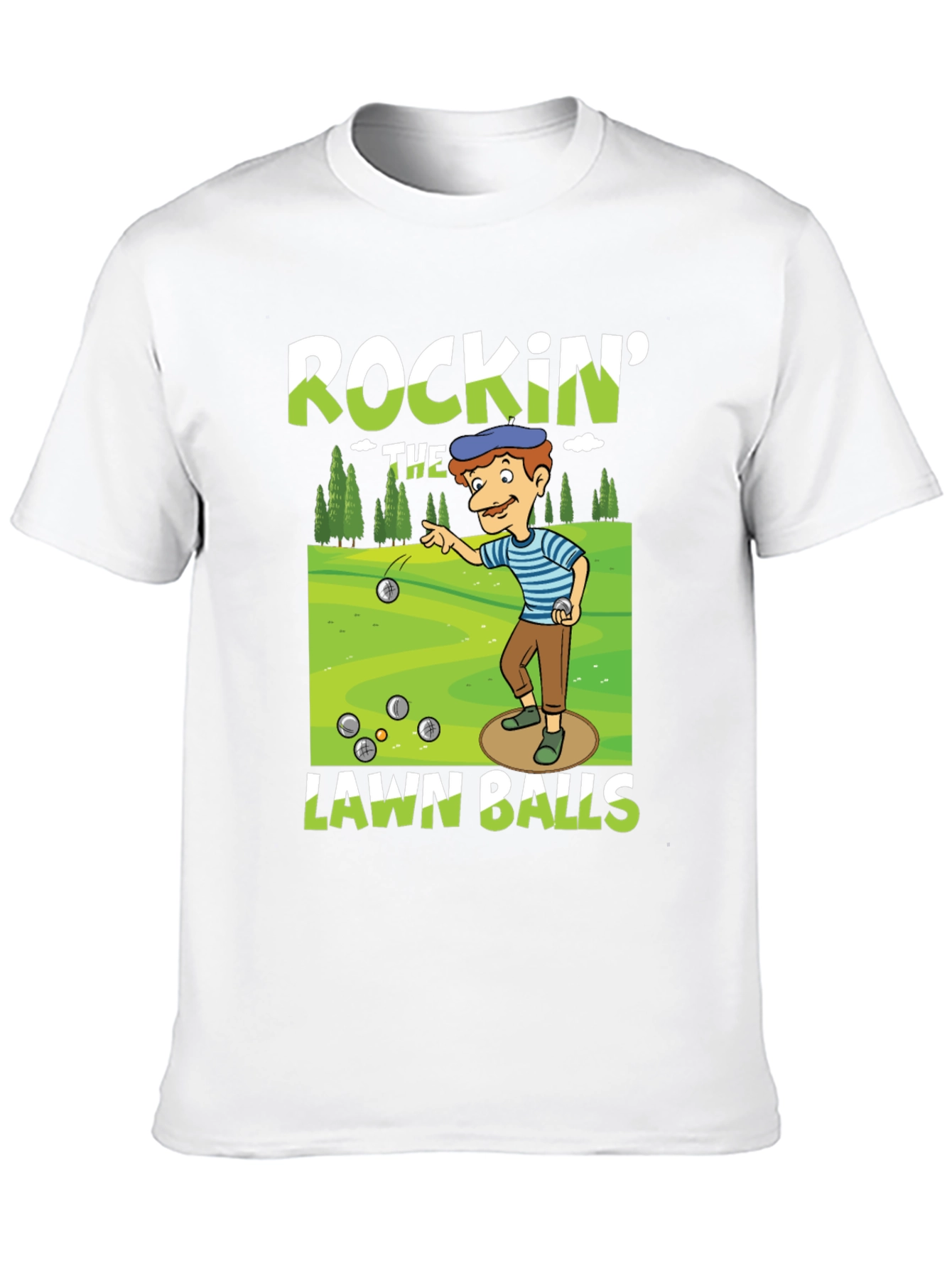 Rockin Lawn Bowls Graphic Tee