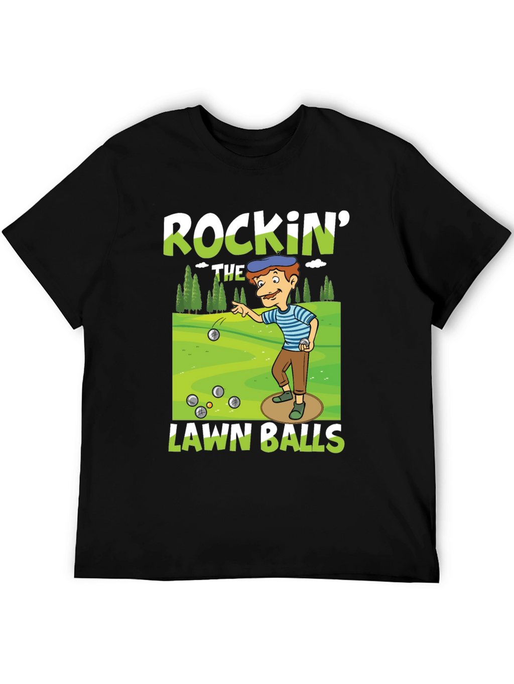 Rockin Lawn Bowls Graphic Tee