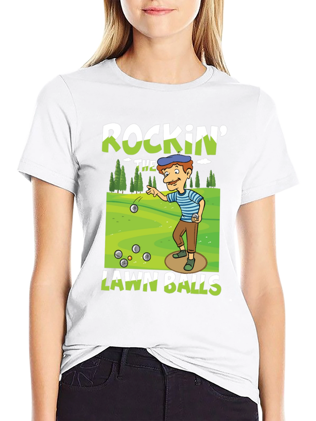 Rockin Lawn Bowls Graphic Tee