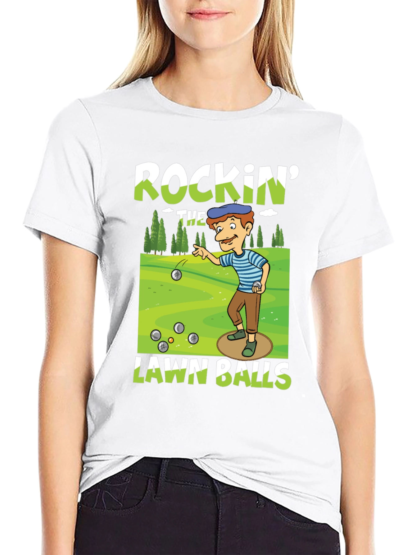 Rockin Lawn Bowls Graphic Tee