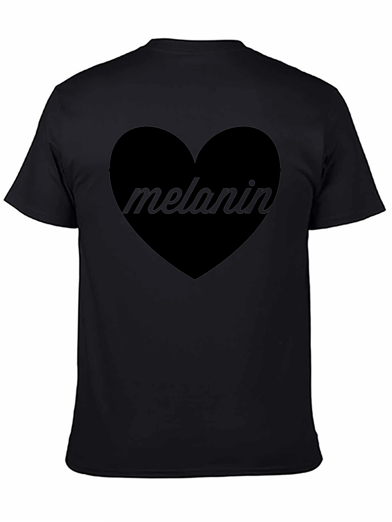 Melanin Heart Graphic T-Shirt - Unisex Cotton Tee