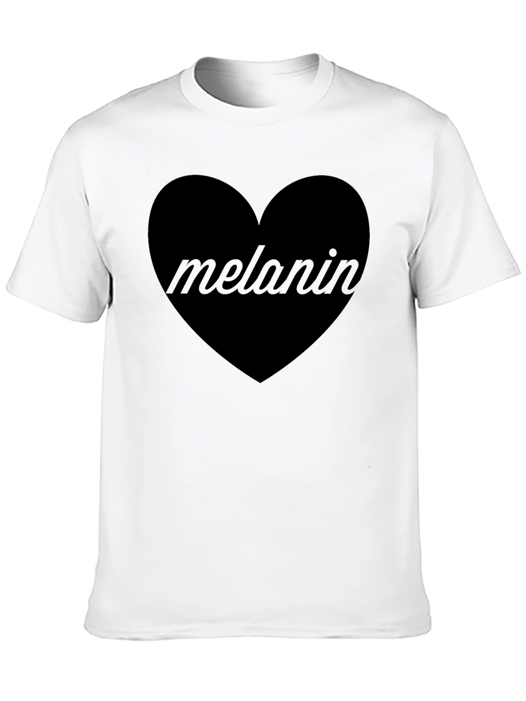 Melanin Heart Graphic T-Shirt - Unisex Cotton Tee