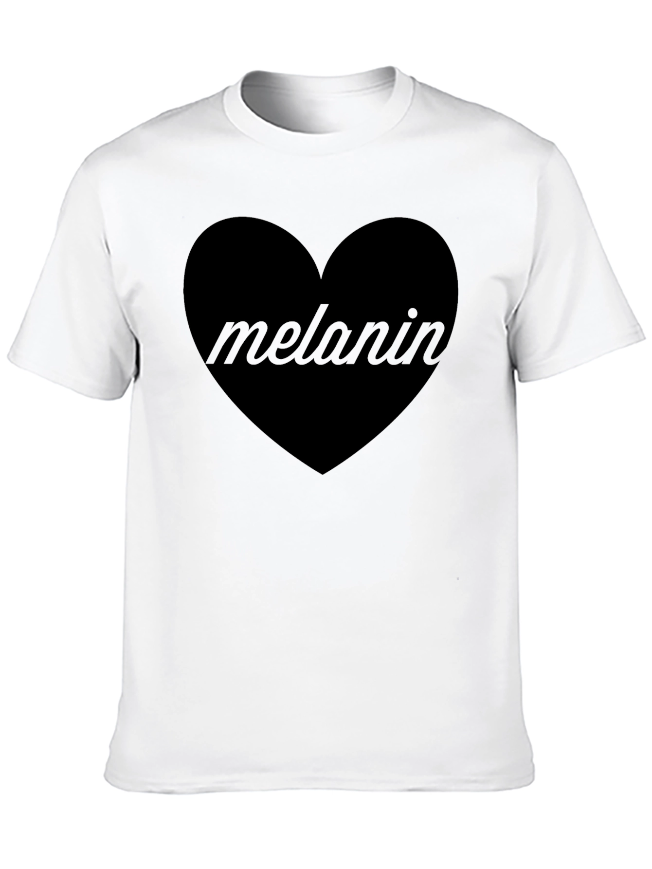 Melanin Heart Graphic T-Shirt - Unisex Cotton Tee