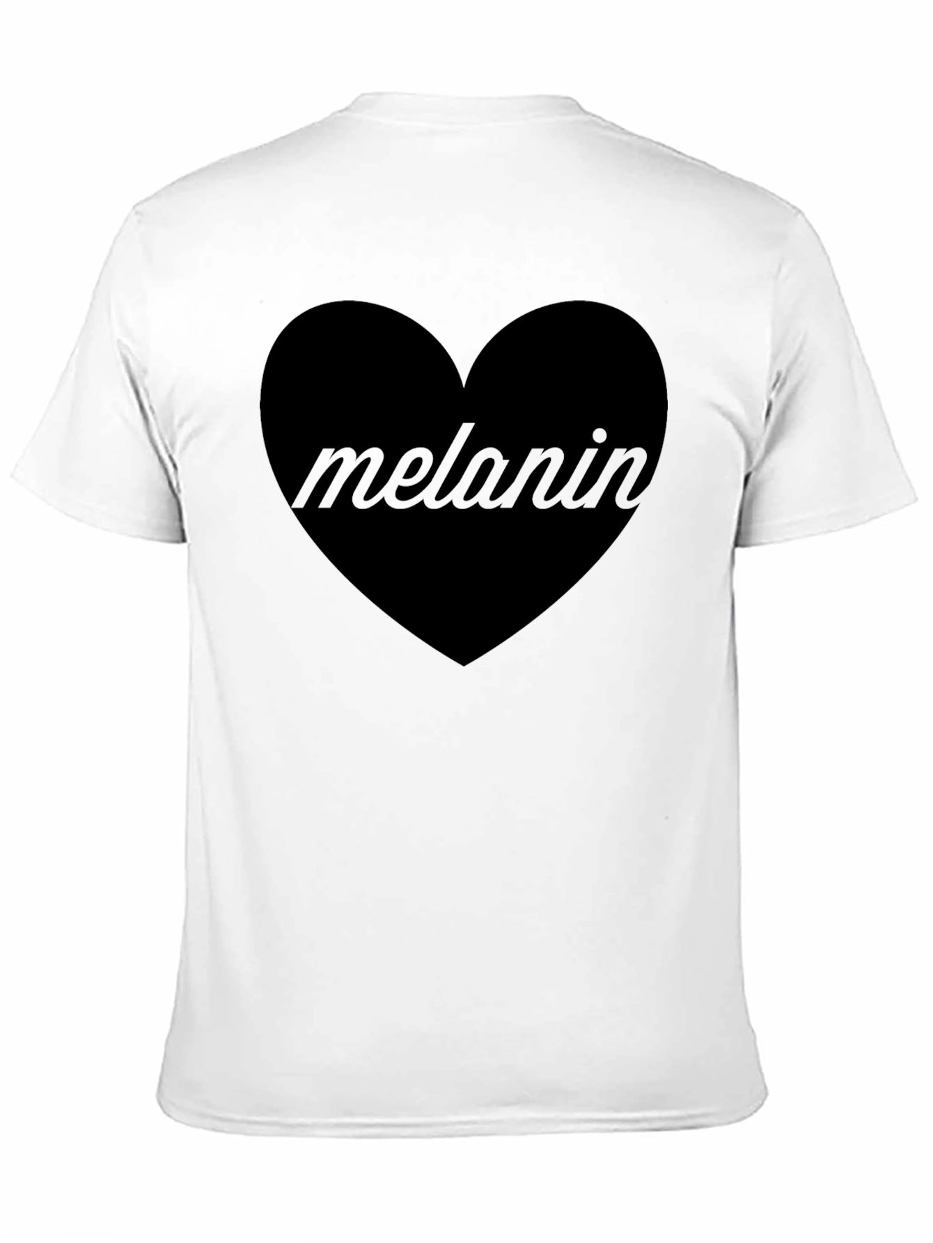 Melanin Heart Graphic T-Shirt - Unisex Cotton Tee