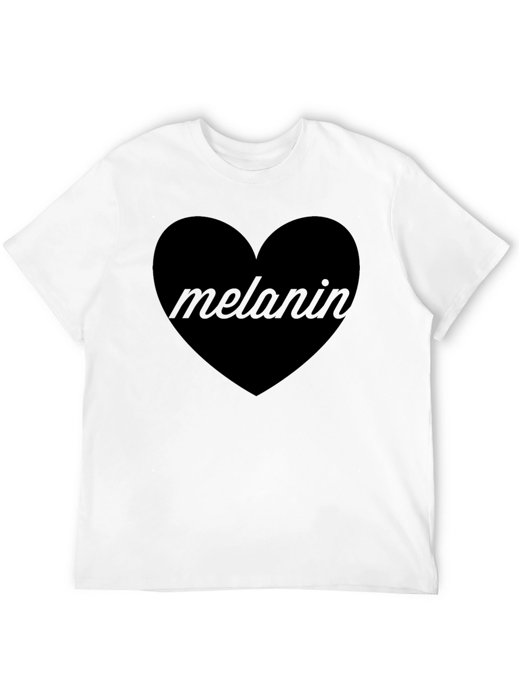 Melanin Heart Graphic T-Shirt - Unisex Cotton Tee