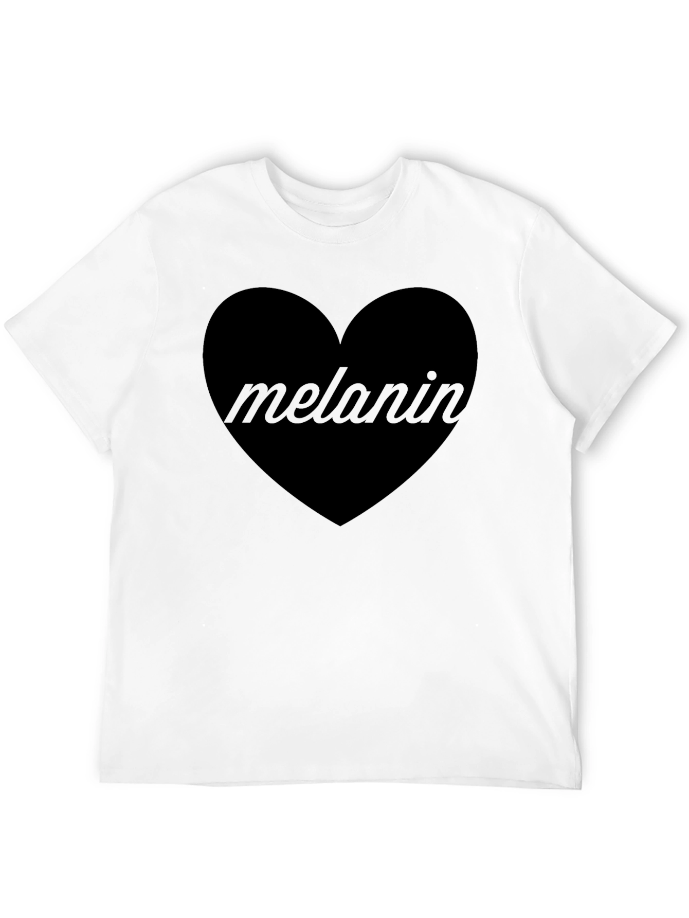 Melanin Heart Graphic T-Shirt - Unisex Cotton Tee