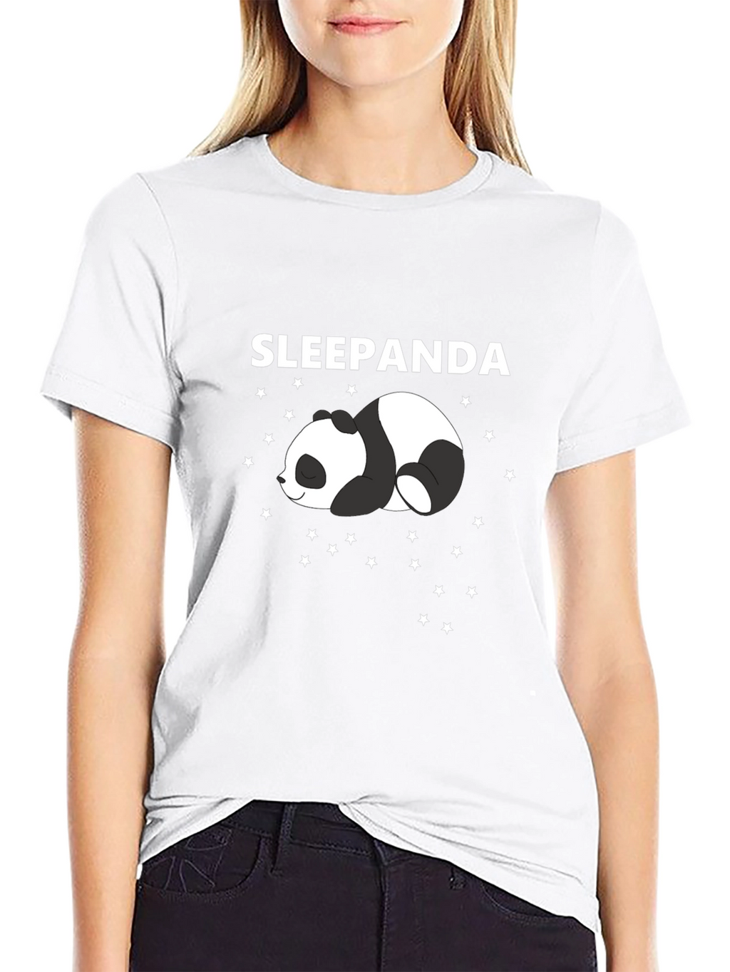 Sleepanda Graphic Tee - Cute Panda Star Design