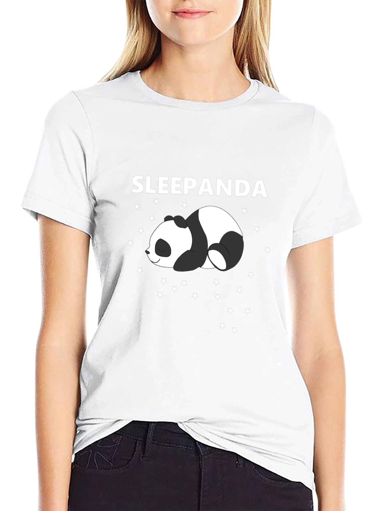 Sleepanda Graphic Tee - Cute Panda Star Design
