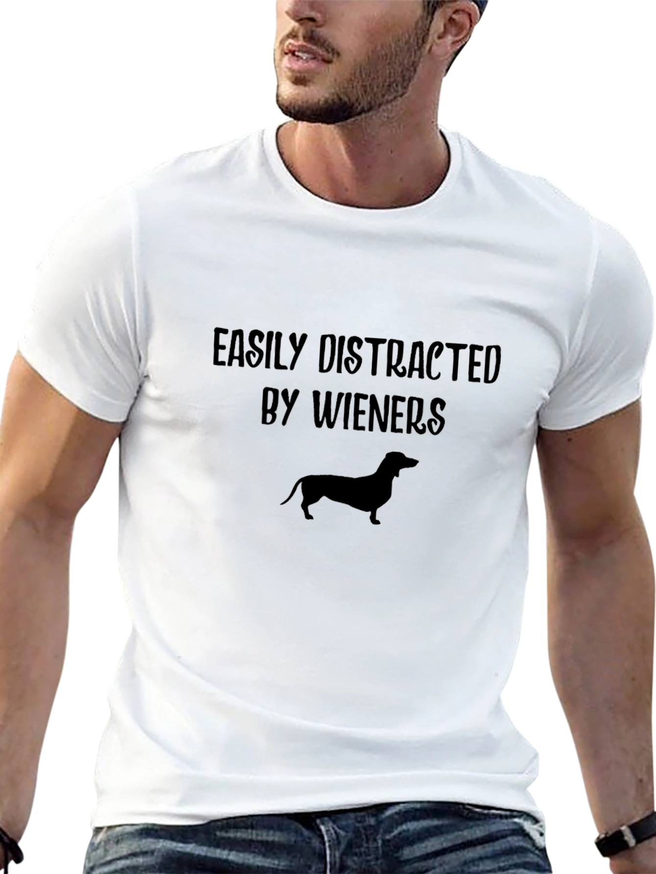 Easily Distracted By Wieners Dachshund T-Shirt