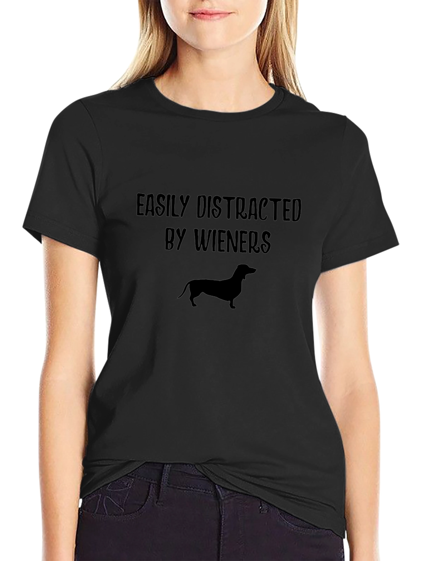 Easily Distracted By Wieners Dachshund T-Shirt