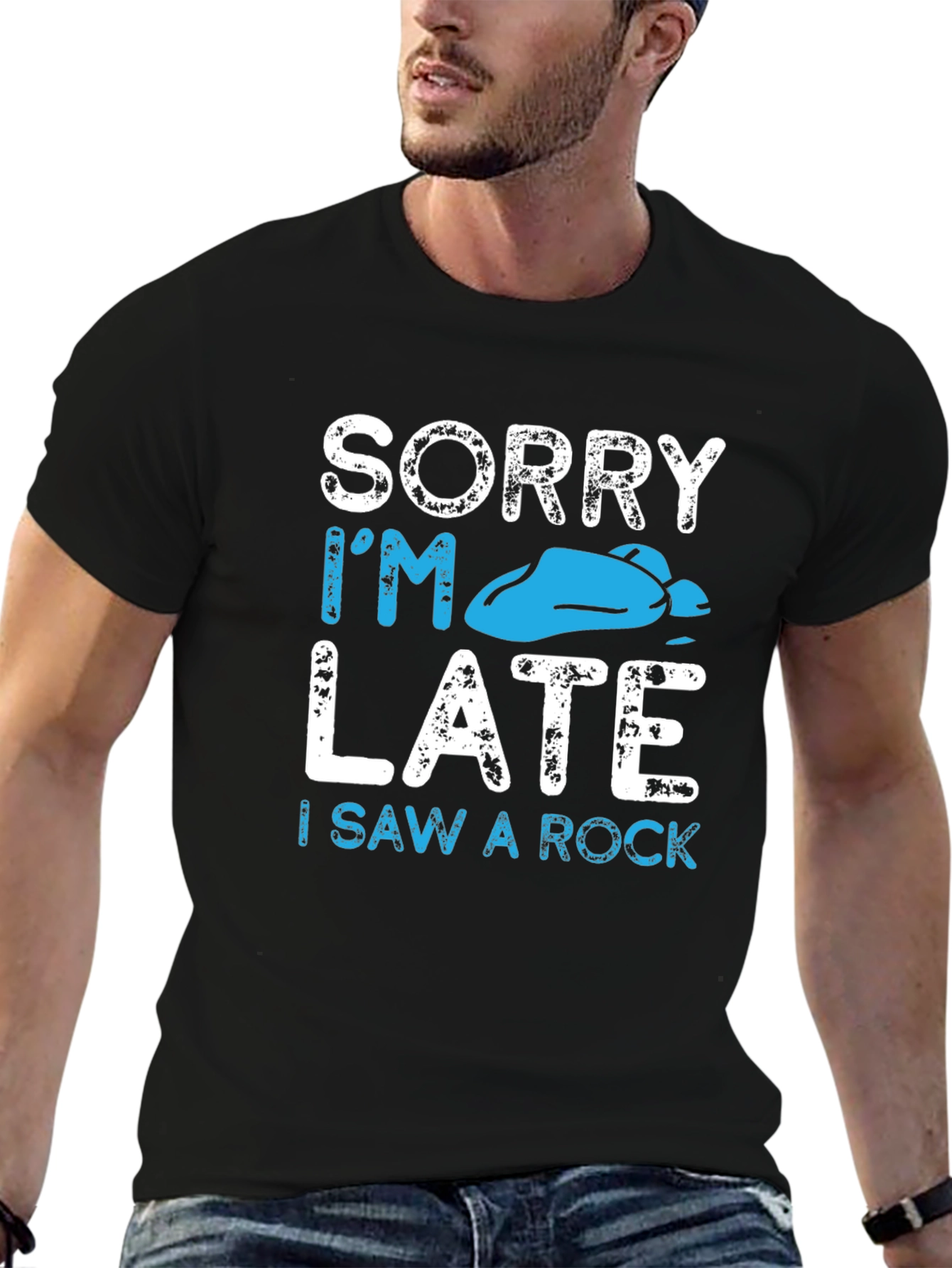 Sorry Im Late I Saw A Rock T-Shirt