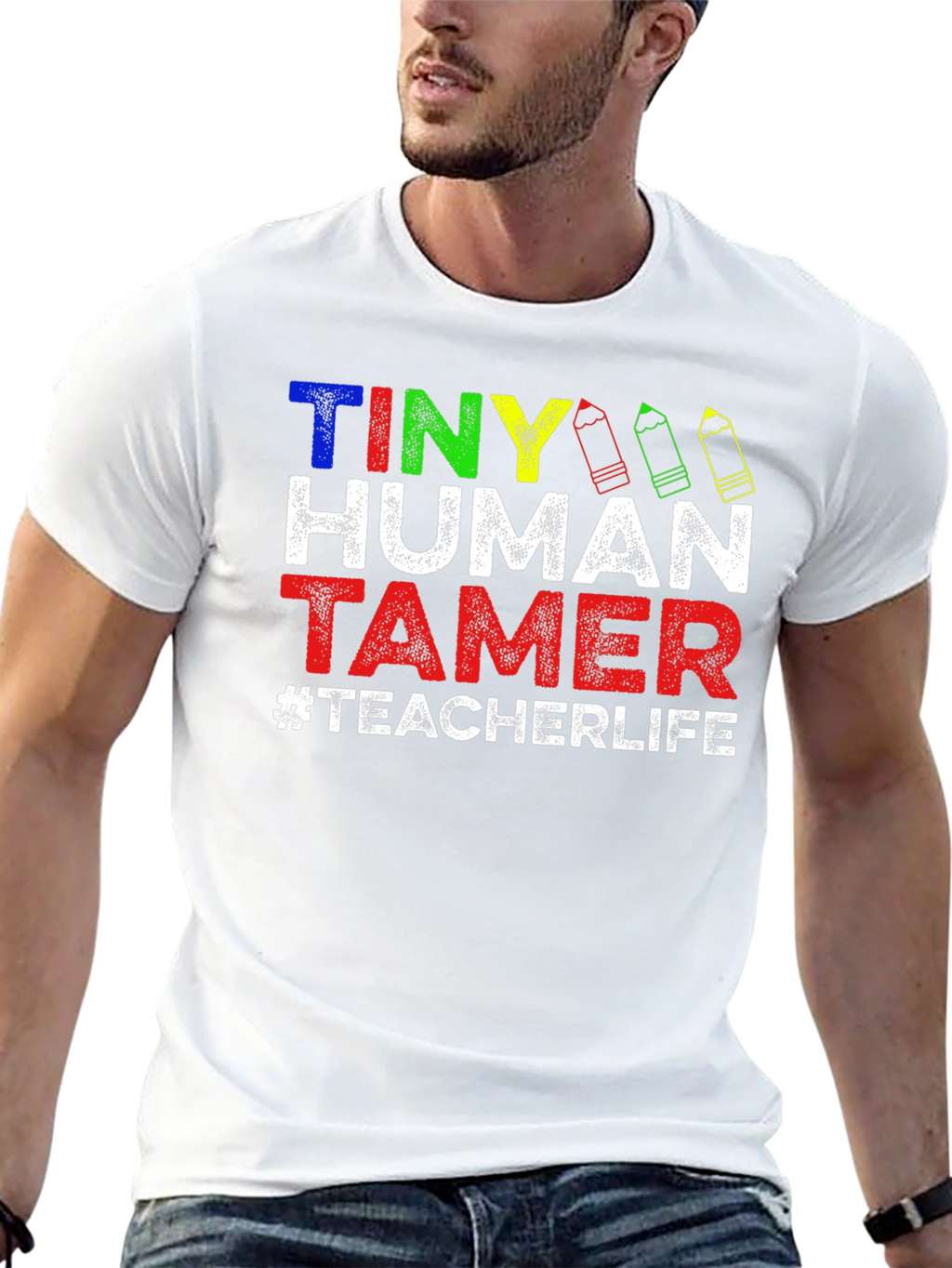 Tiny Human Tamer Teacher T-Shirt
