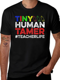 Tiny Human Tamer Teacher T-Shirt