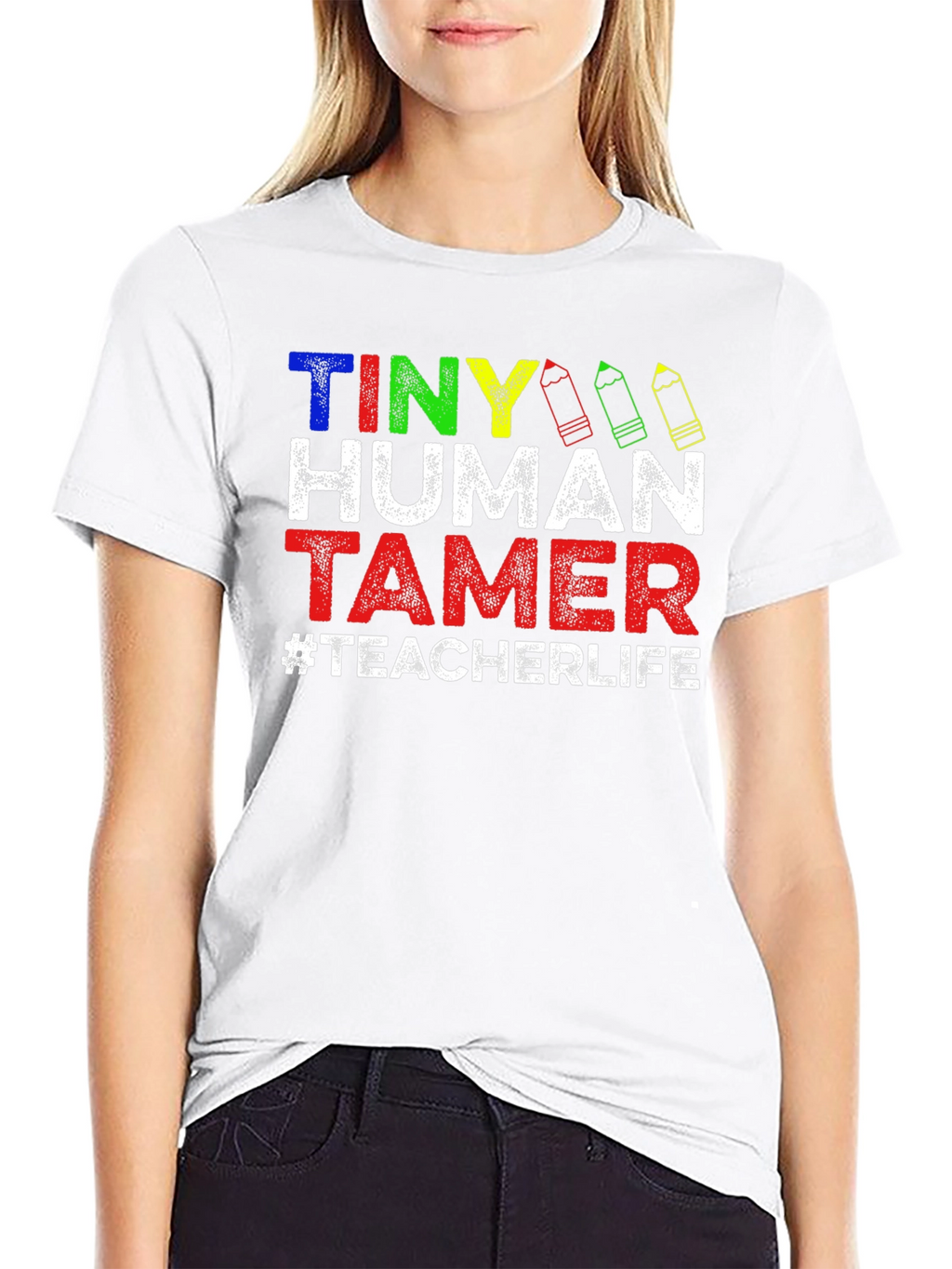 Tiny Human Tamer Teacher T-Shirt