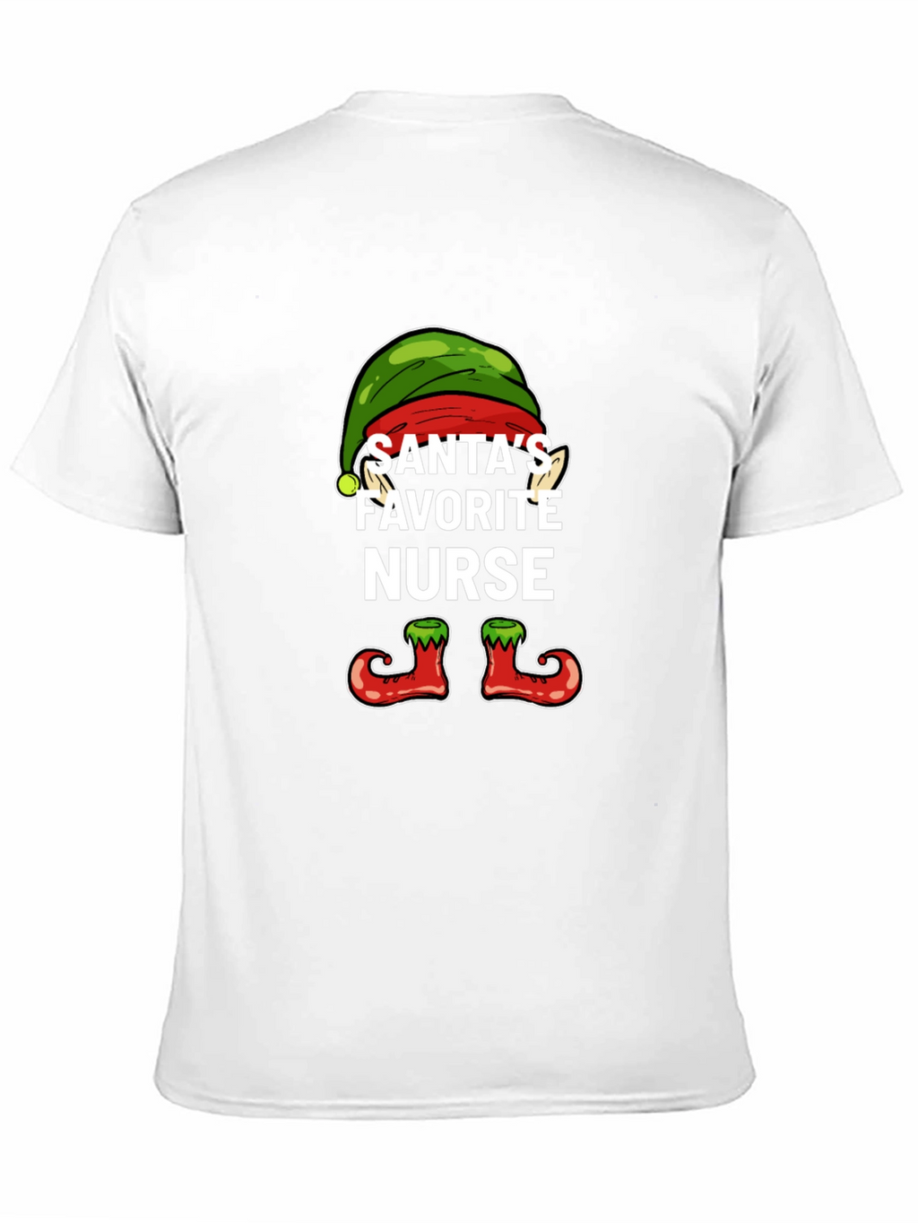 Santas Favorite Nurse Holiday T-Shirt