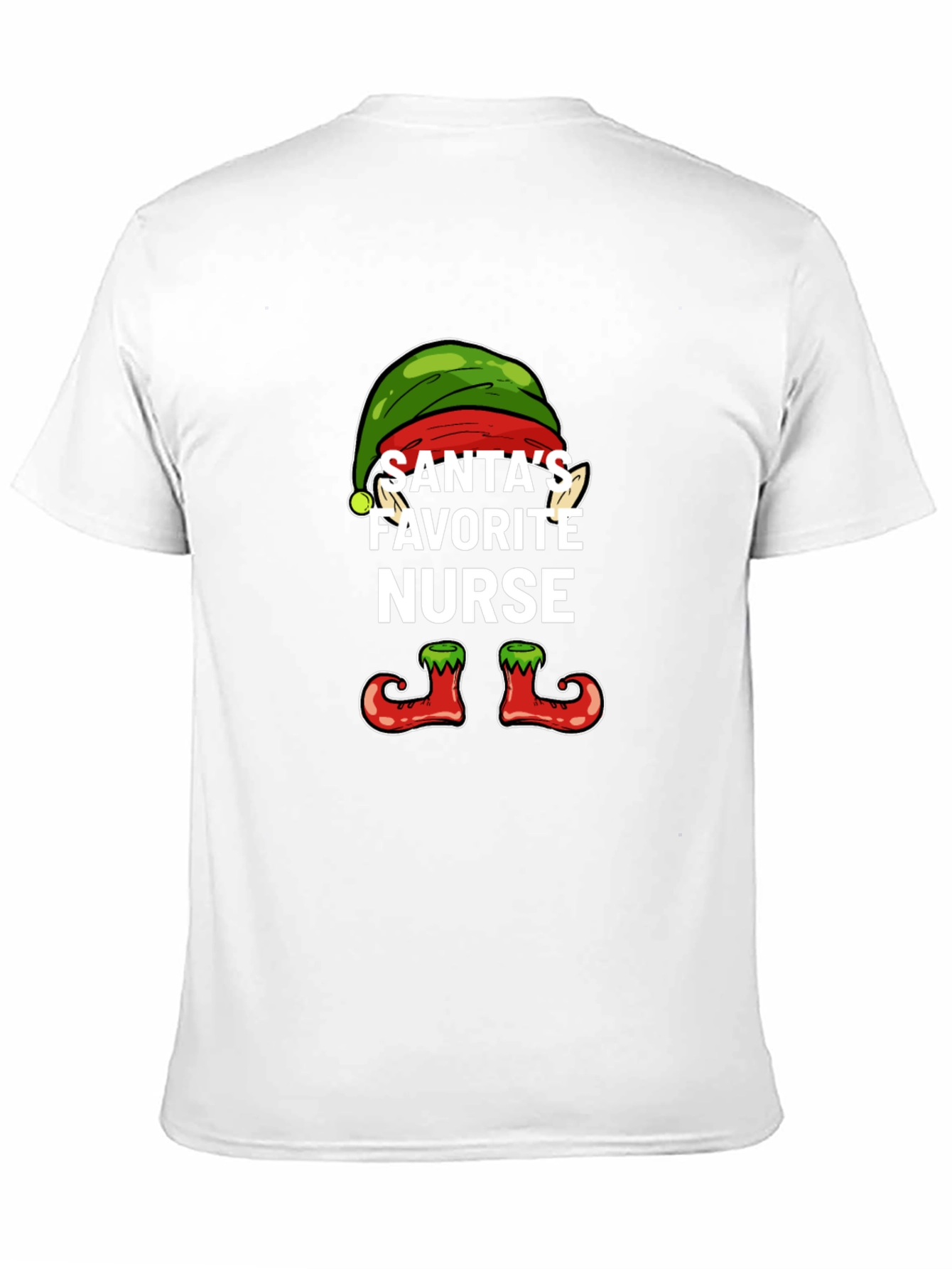 Santas Favorite Nurse Holiday T-Shirt