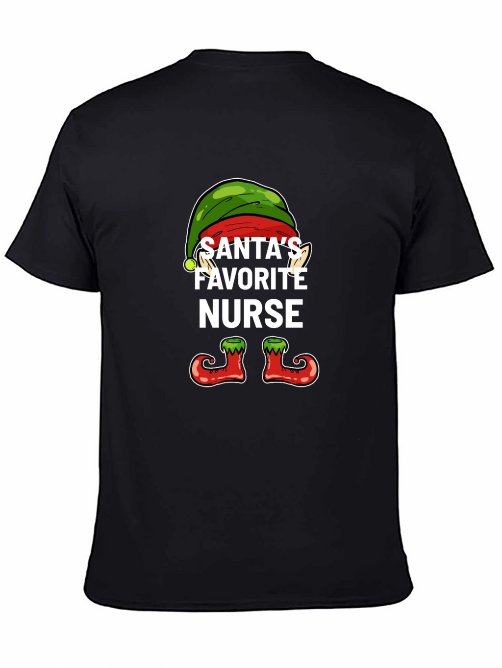 Santas Favorite Nurse Holiday T-Shirt