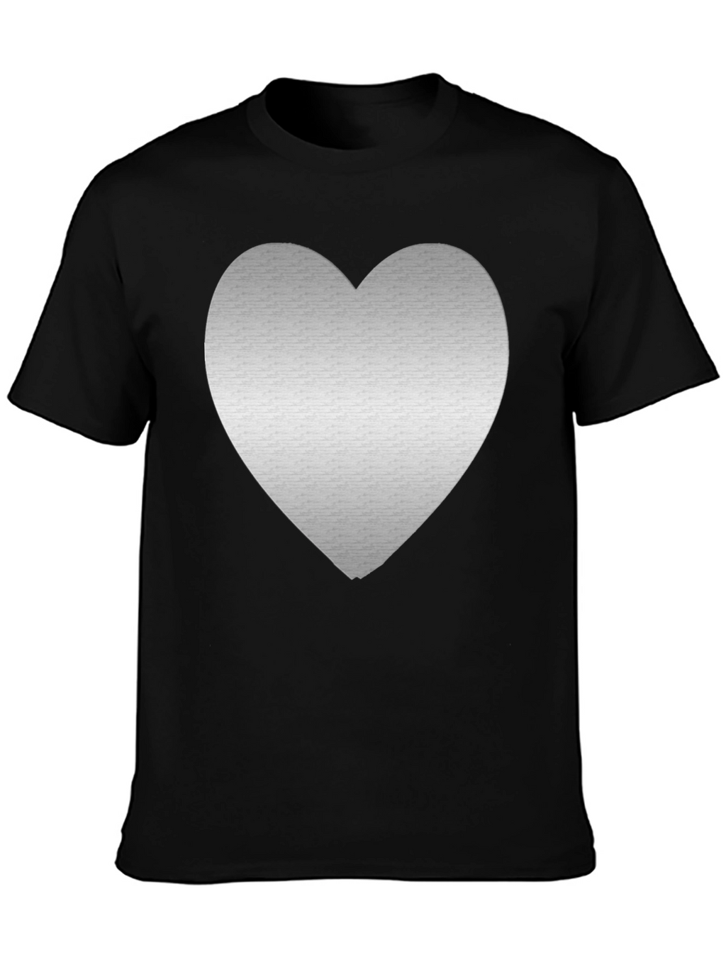 Heart Graphic Tee - Mens Black T-Shirt