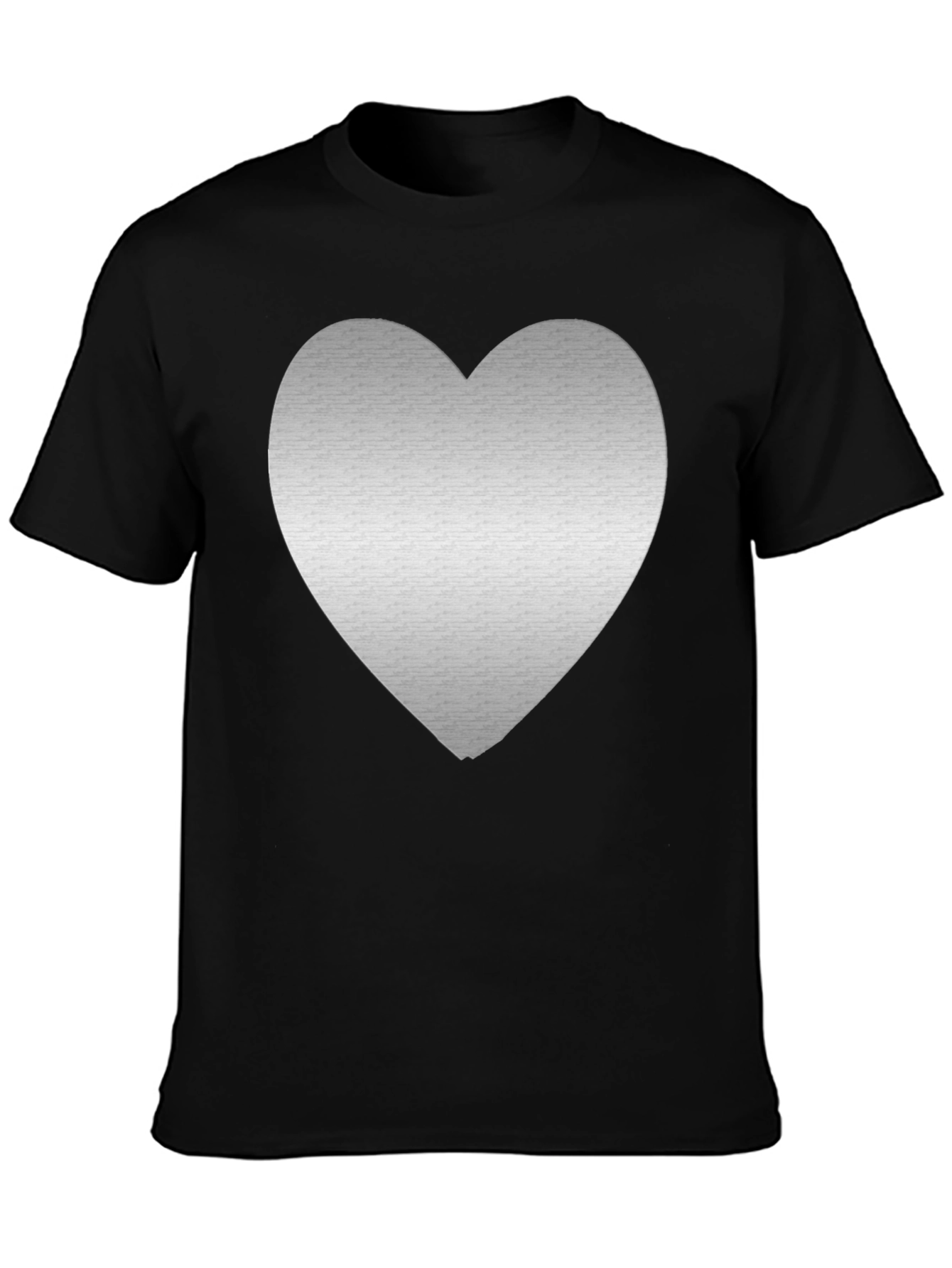 Heart Graphic Tee - Mens Black T-Shirt