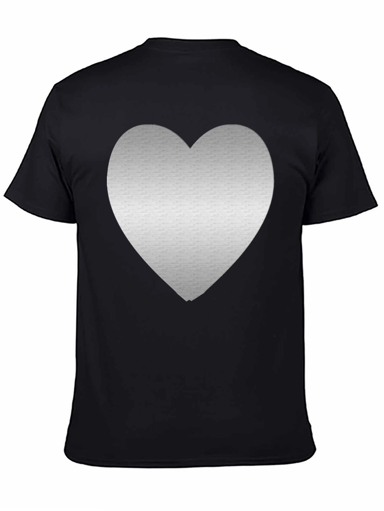 Heart Graphic Tee - Mens Black T-Shirt